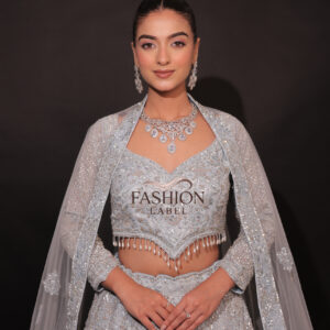Silver Heavy Sequins & Zari Work Lehenga